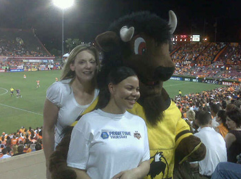 Houston Summer Associates attending a Soccer Match